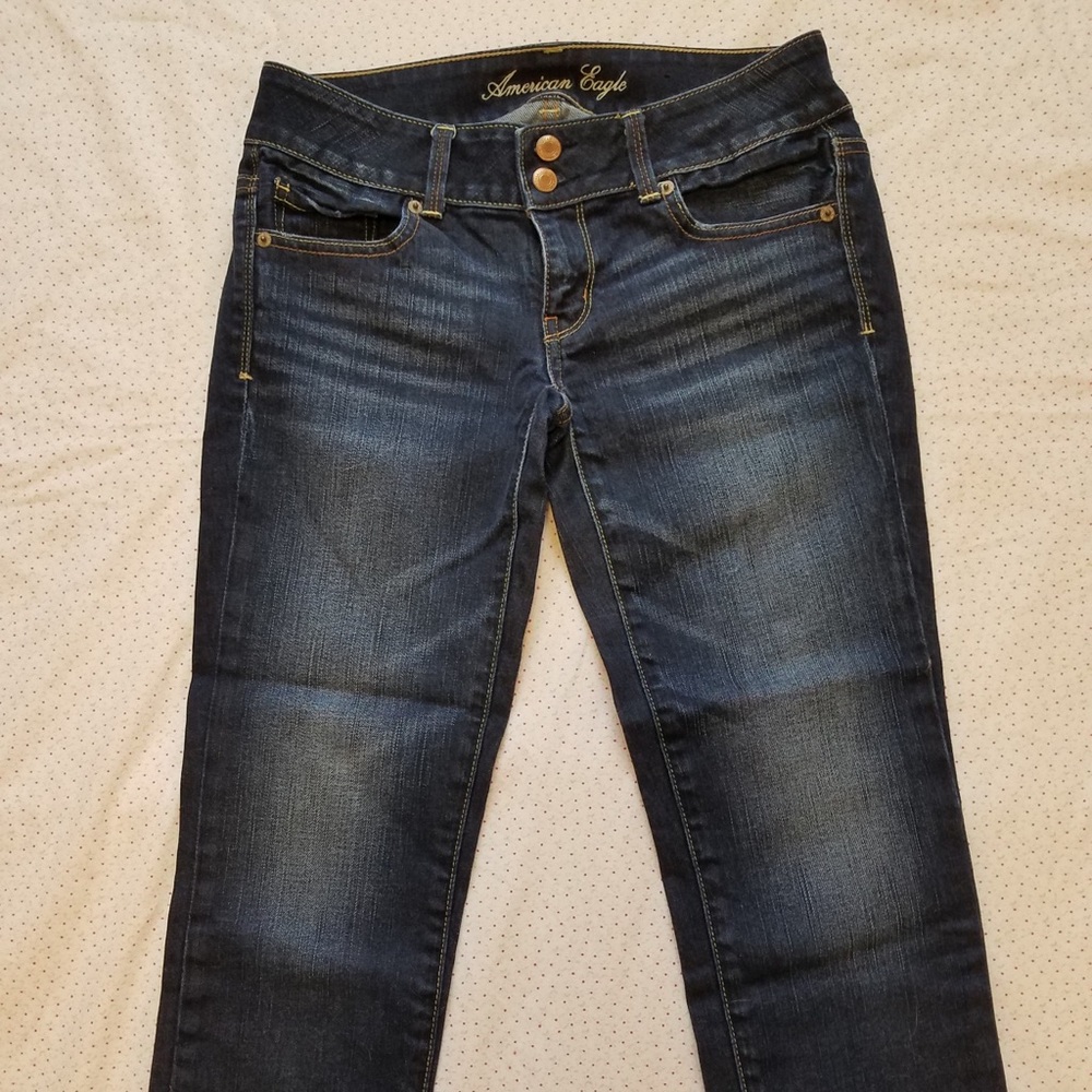 American Eagle Artist crop jeans